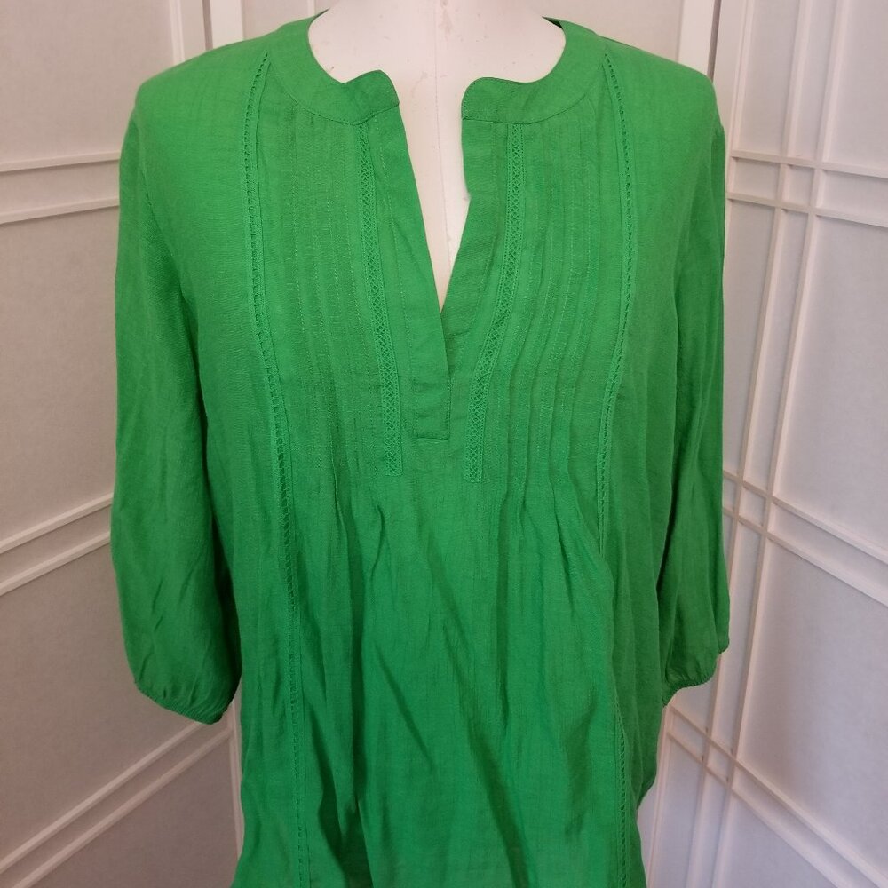 Emerald Green Counterparts Blouse